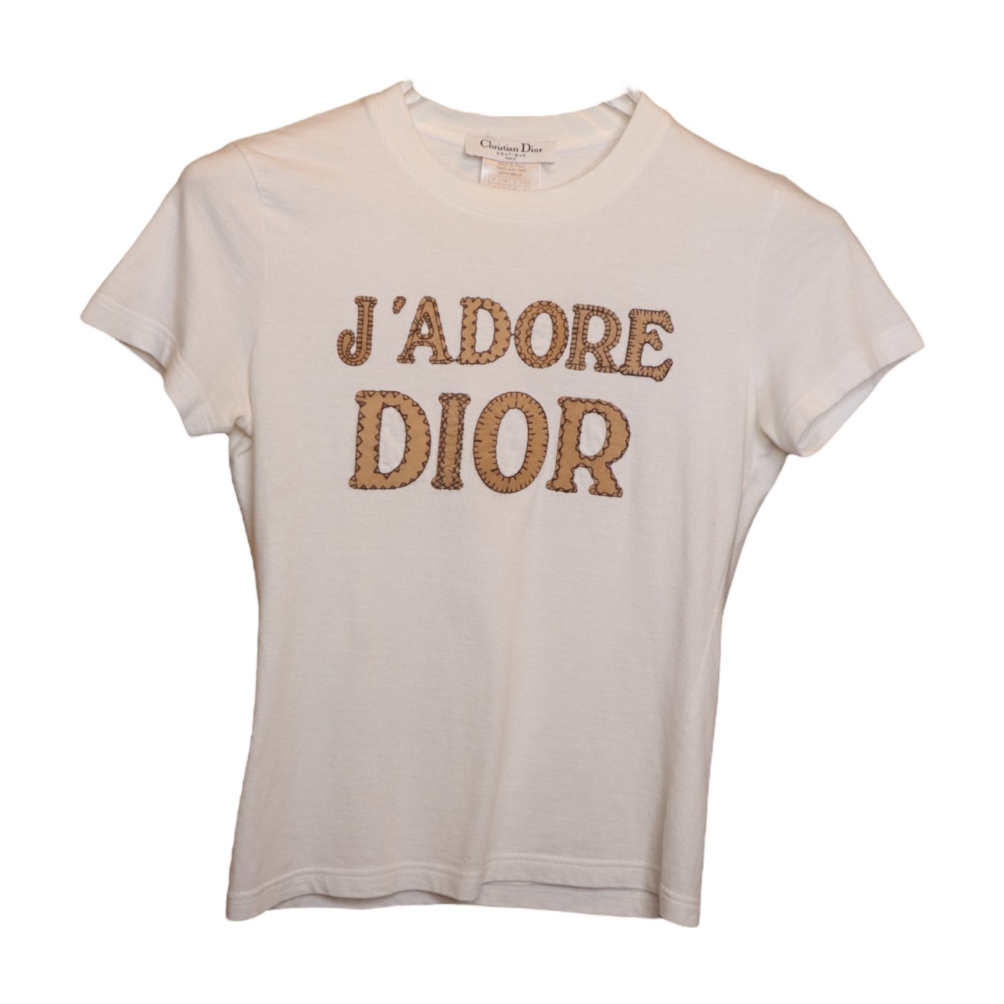 J'Adore Dior Patch White Tee