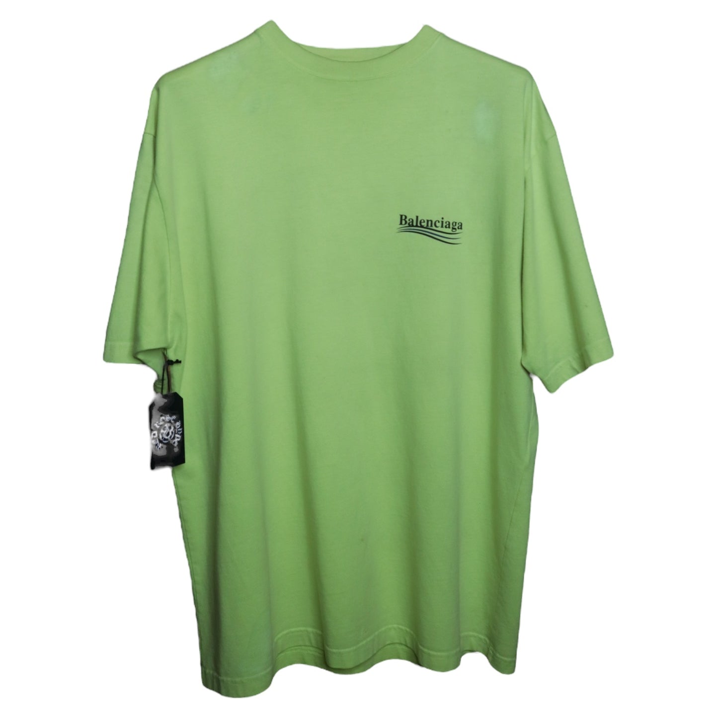Balenciaga Campaign Logo Neon Tee