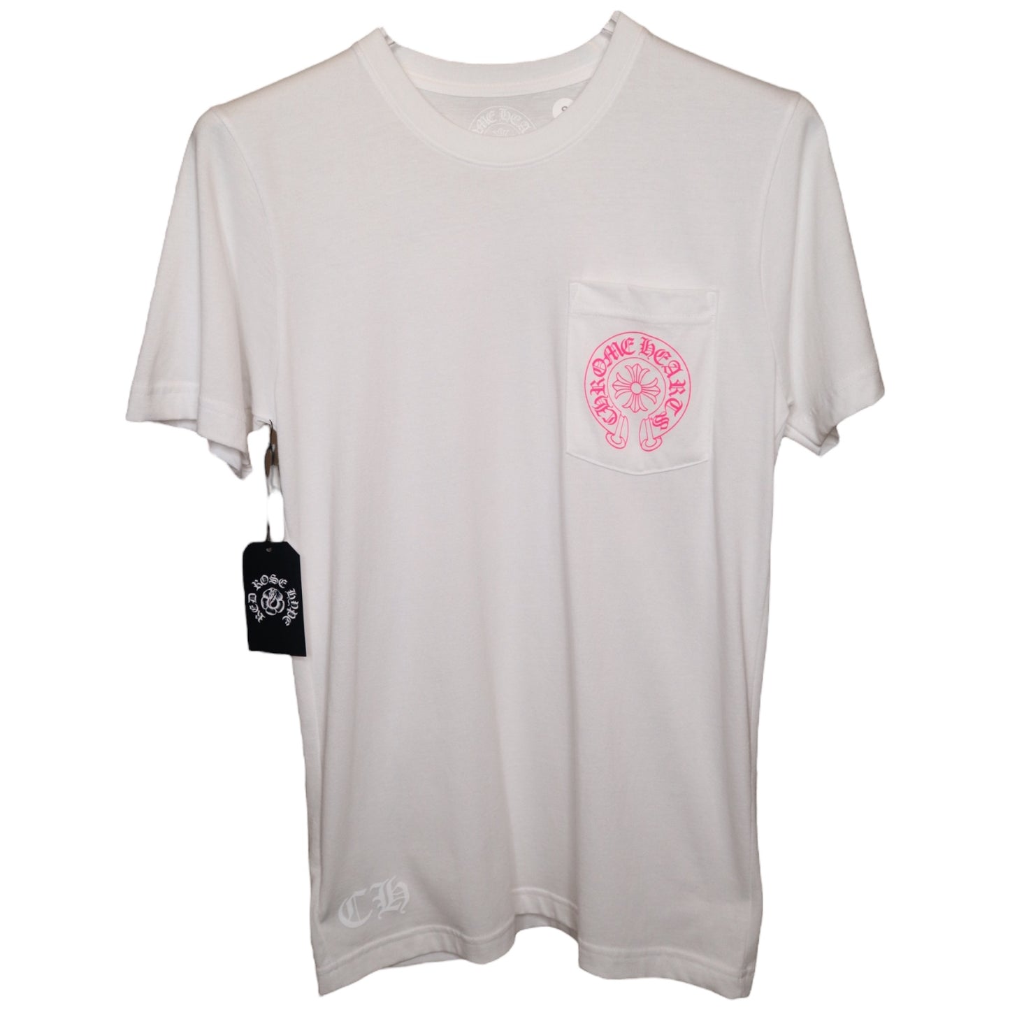 CH White/Pink Pocket Tee