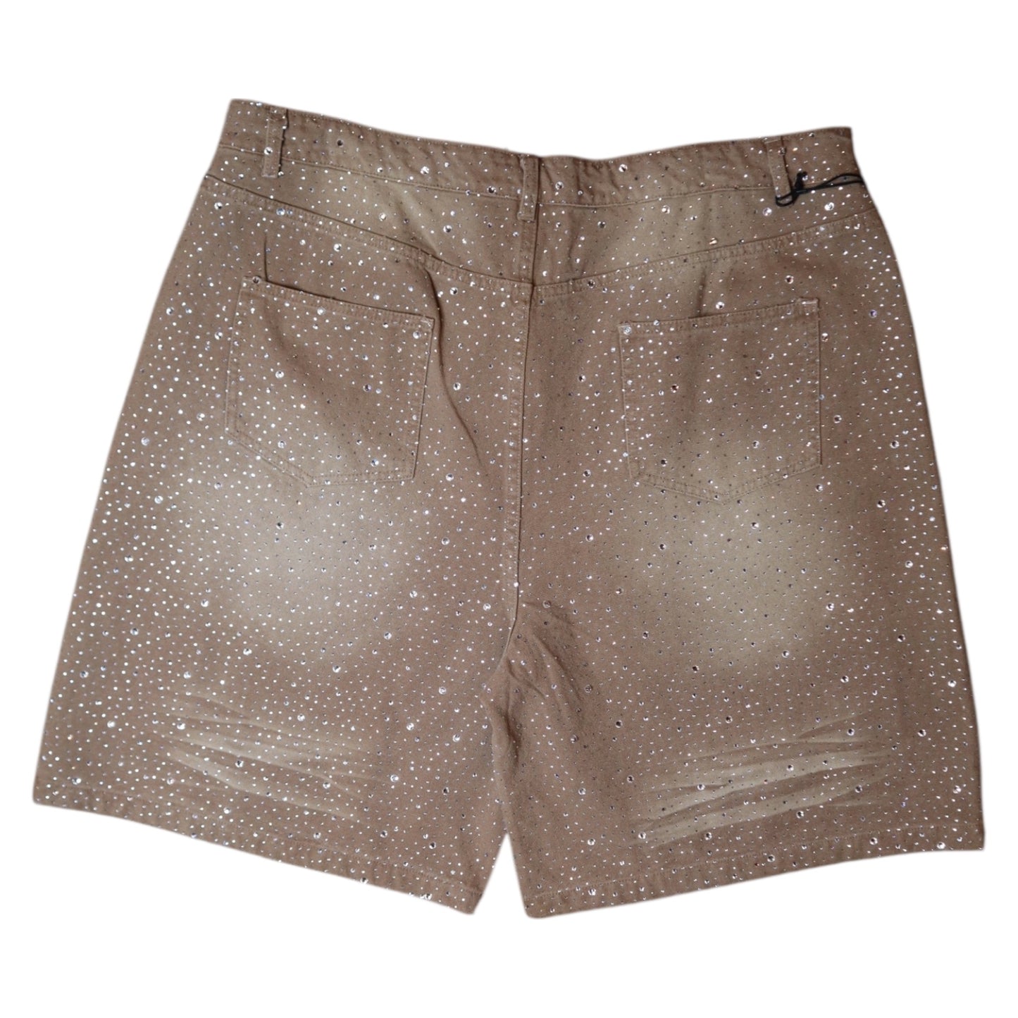 Vale Brown Rhinestone Shorts