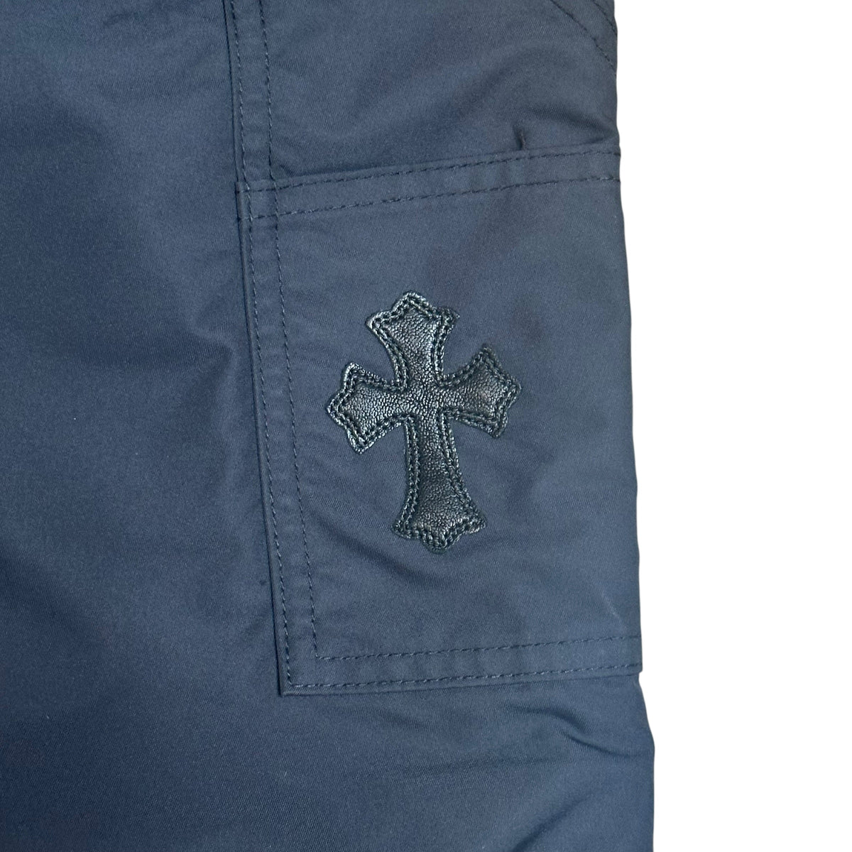 CH Nylon Leather Patch Pants