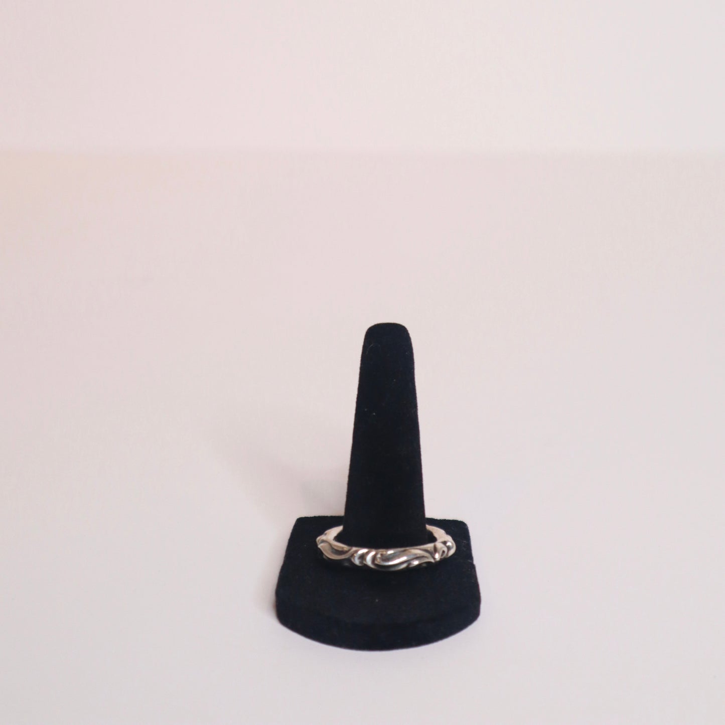 CH Silver Scroll Band Ring Sz 12