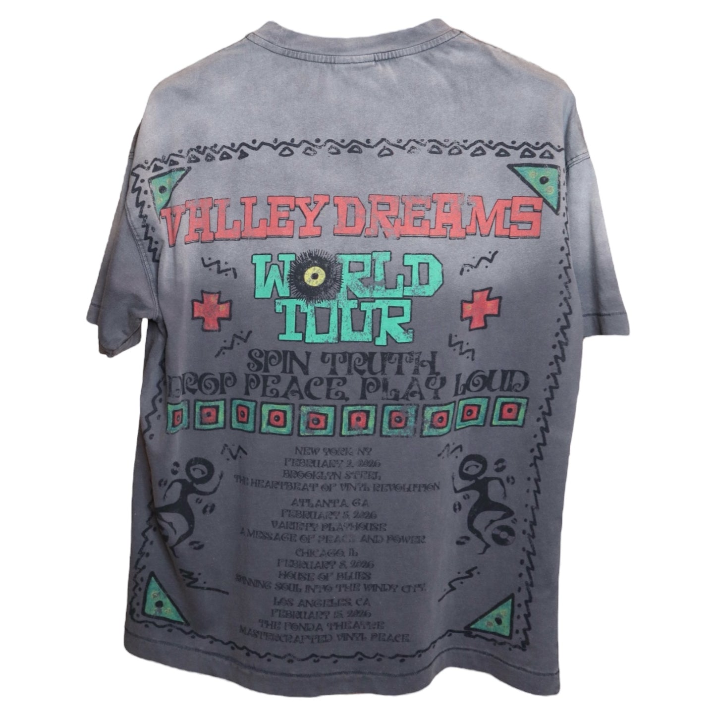 Vale Forever Faded Chaos Bling Tee Gray