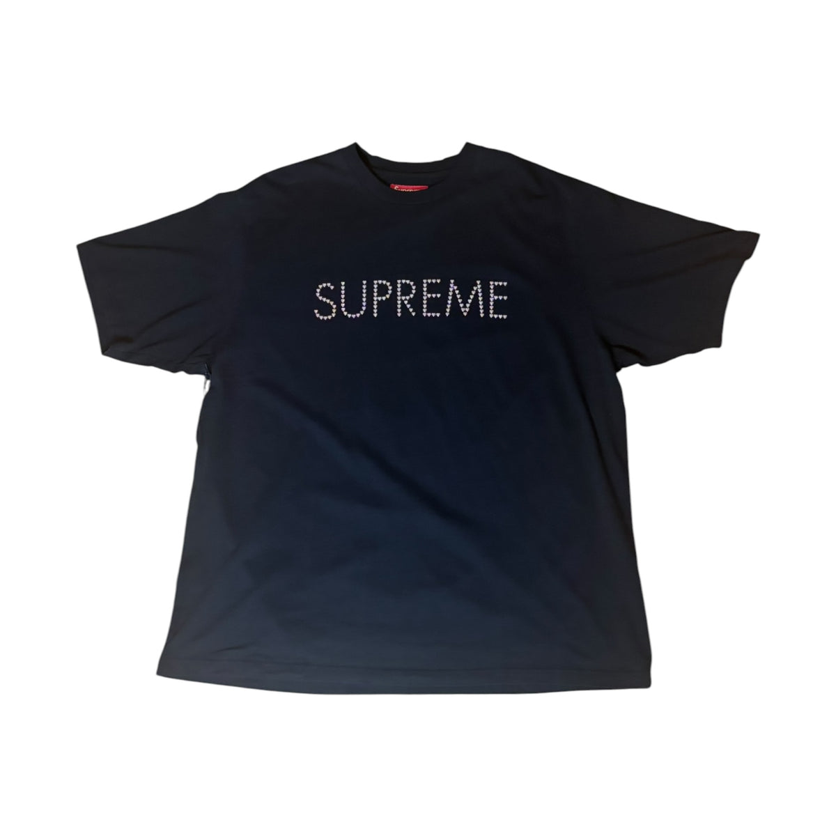Supreme Hearts Studded Black Tee