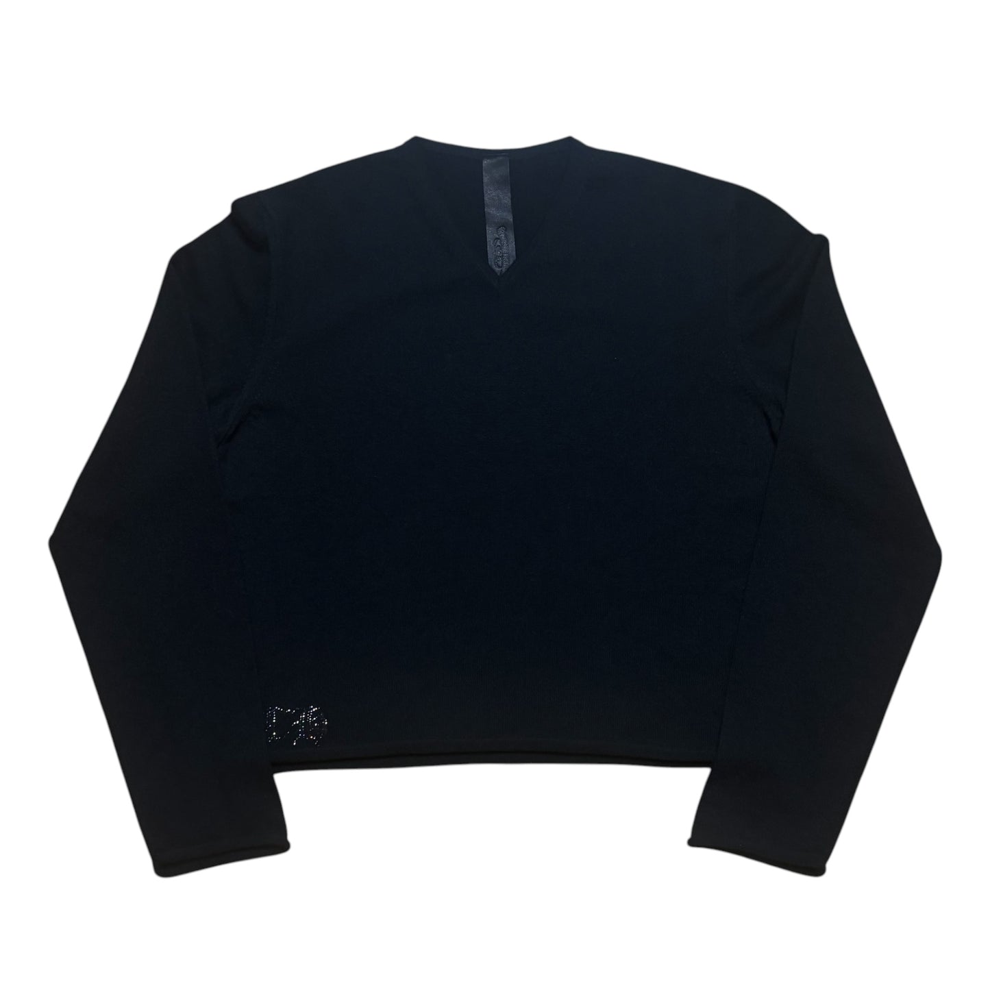 CH Rhinestone Cross Cashmere Long Sleeve
