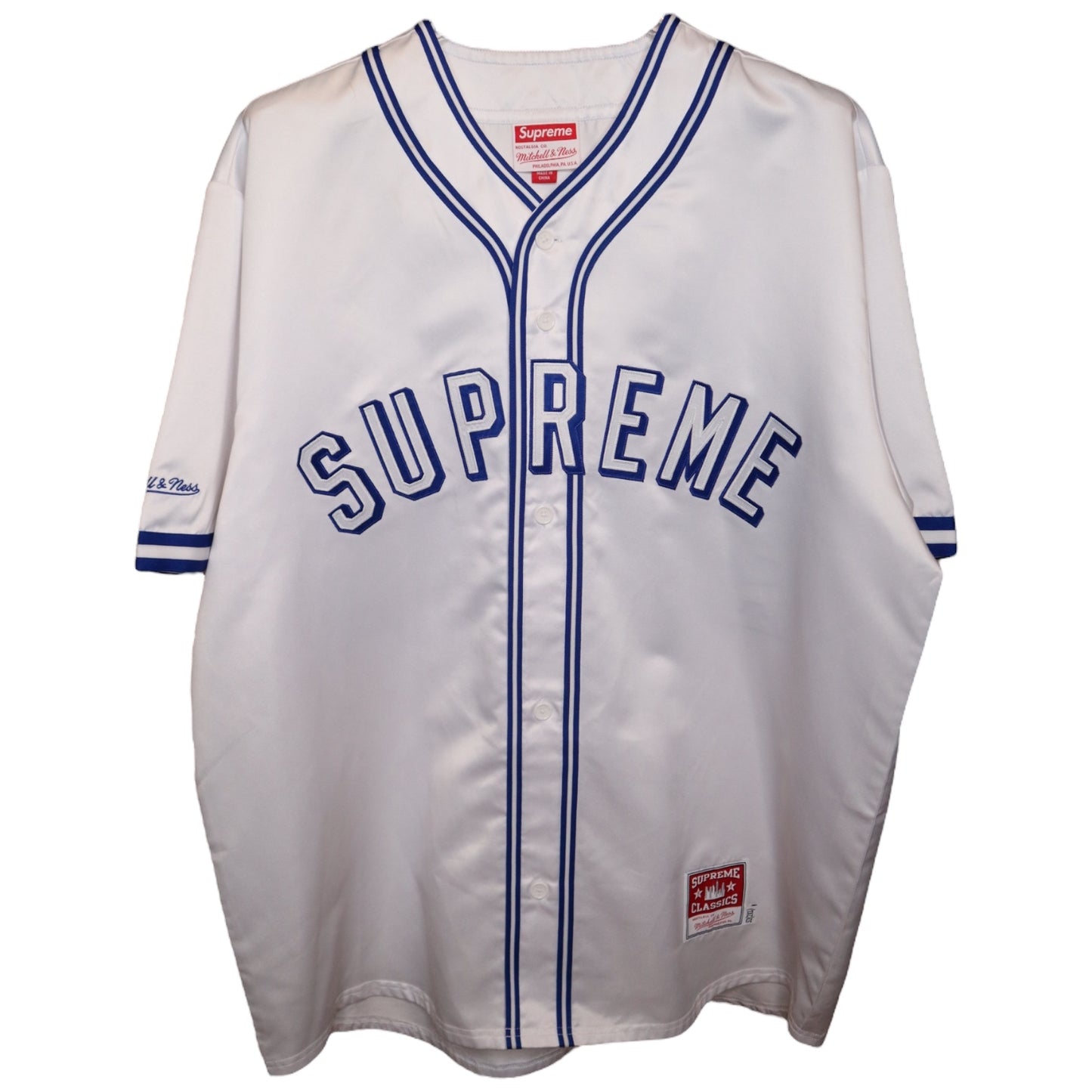 Supreme x Mitchell & Ness Satin Jersey