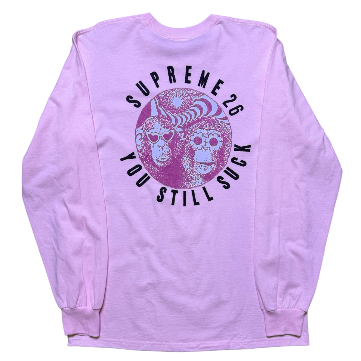 Supreme You Still Suck LS Tee Pink