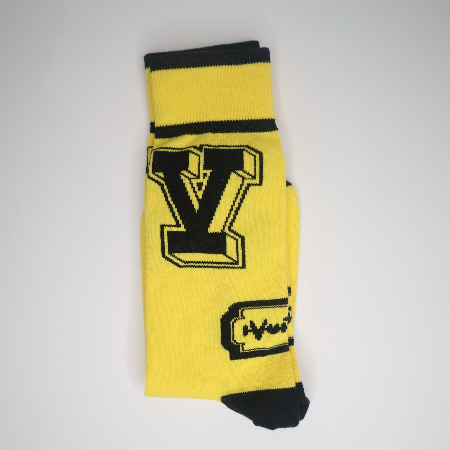 L V Yellow Socks