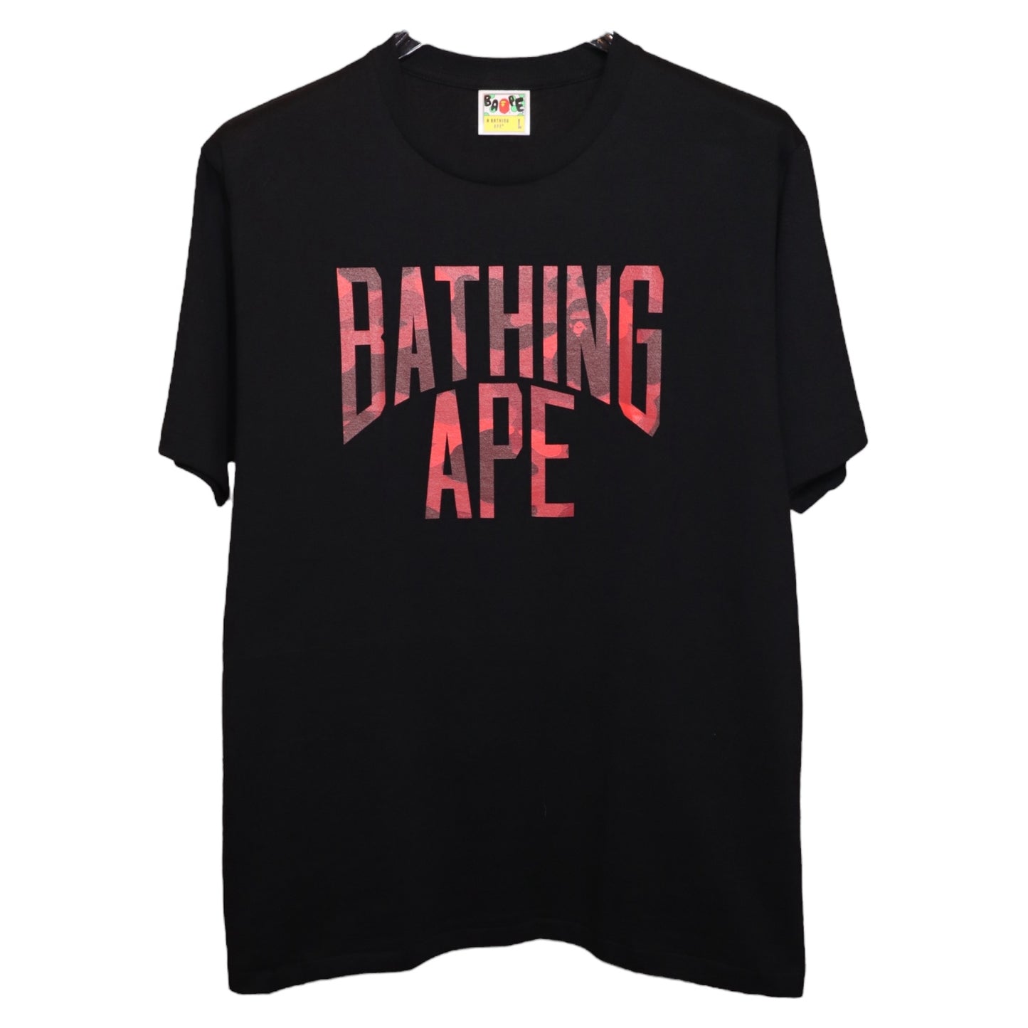 Bape Red Camo Logo Tee
