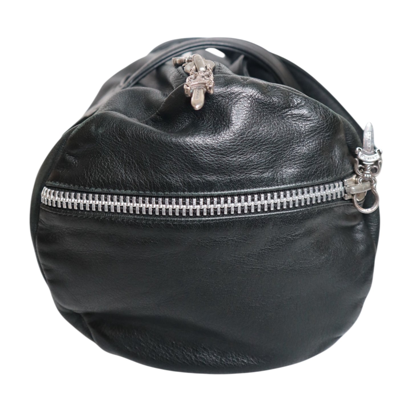 CH Black Leather Dufflebag