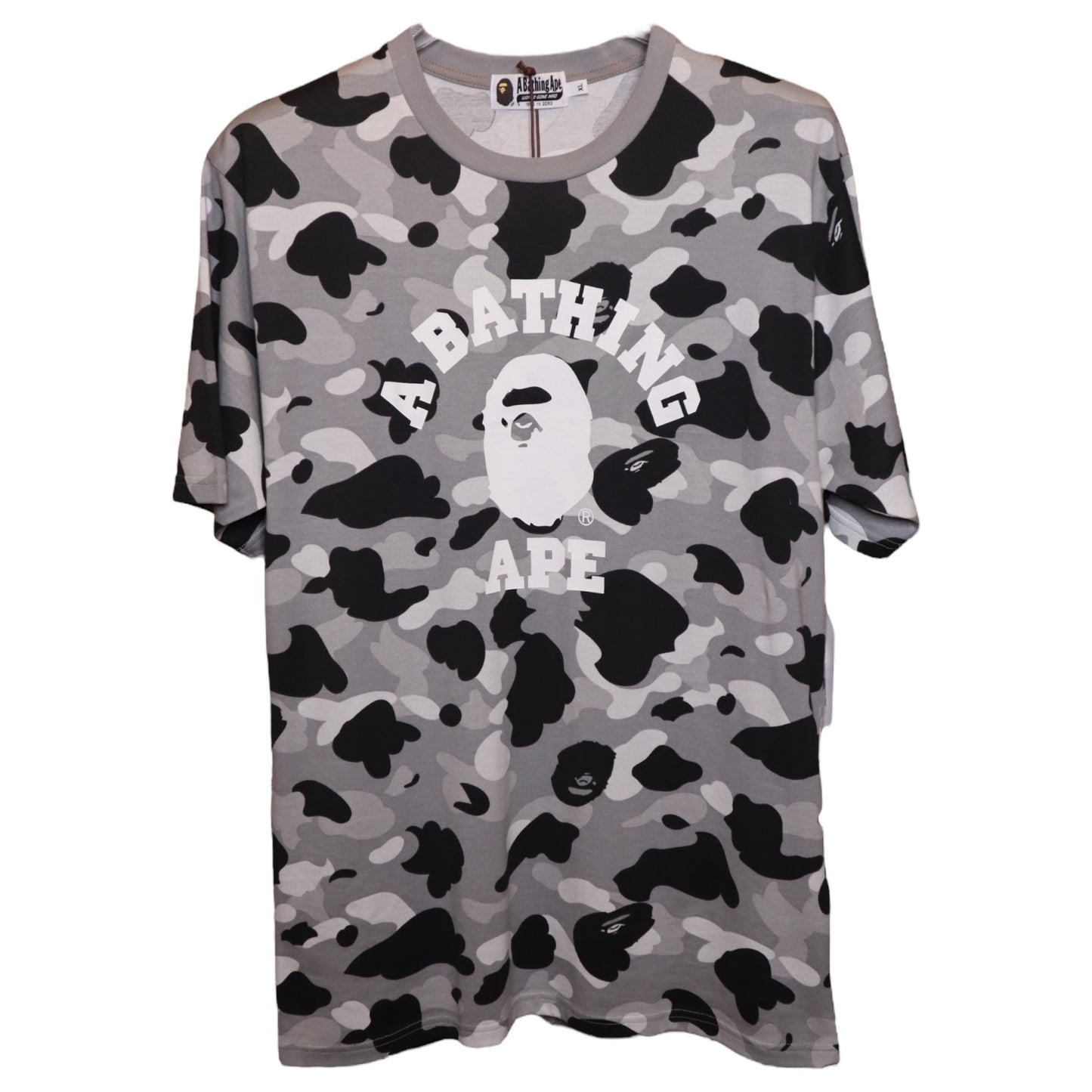 Bape Grey Camo College Tee