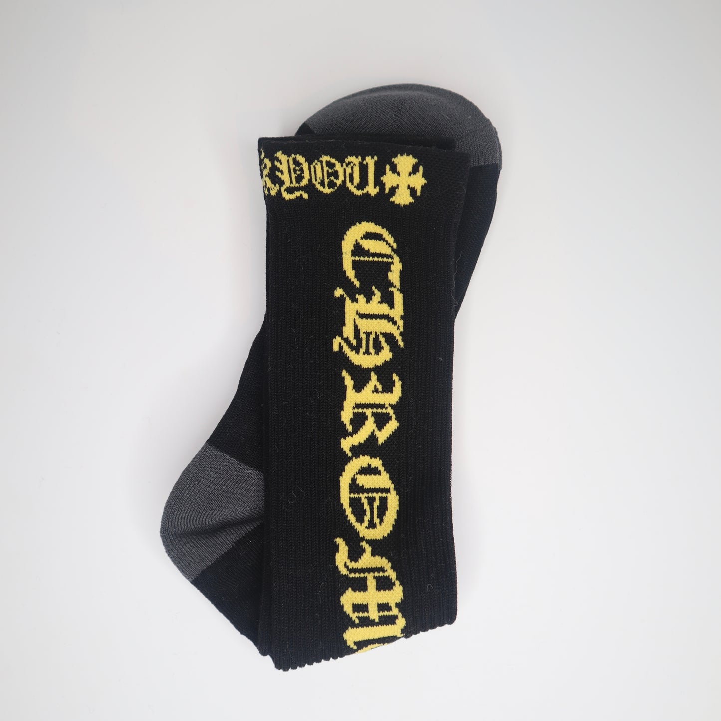 CH Scroll Logo Socks Yellow