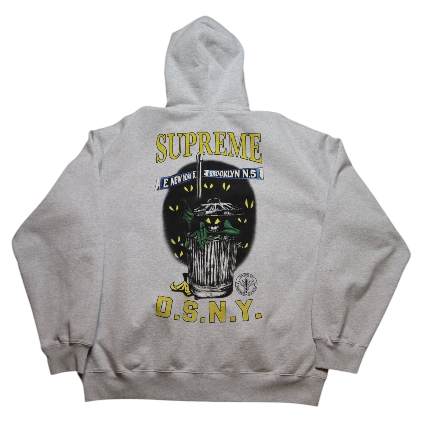 Supreme DSNY Grey Zip Hoodie