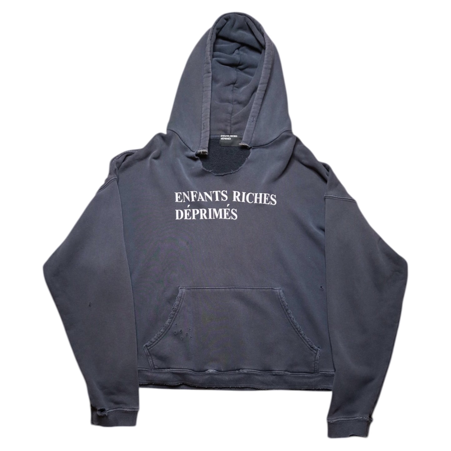 E.R.D. Distressed Navy Hoodie