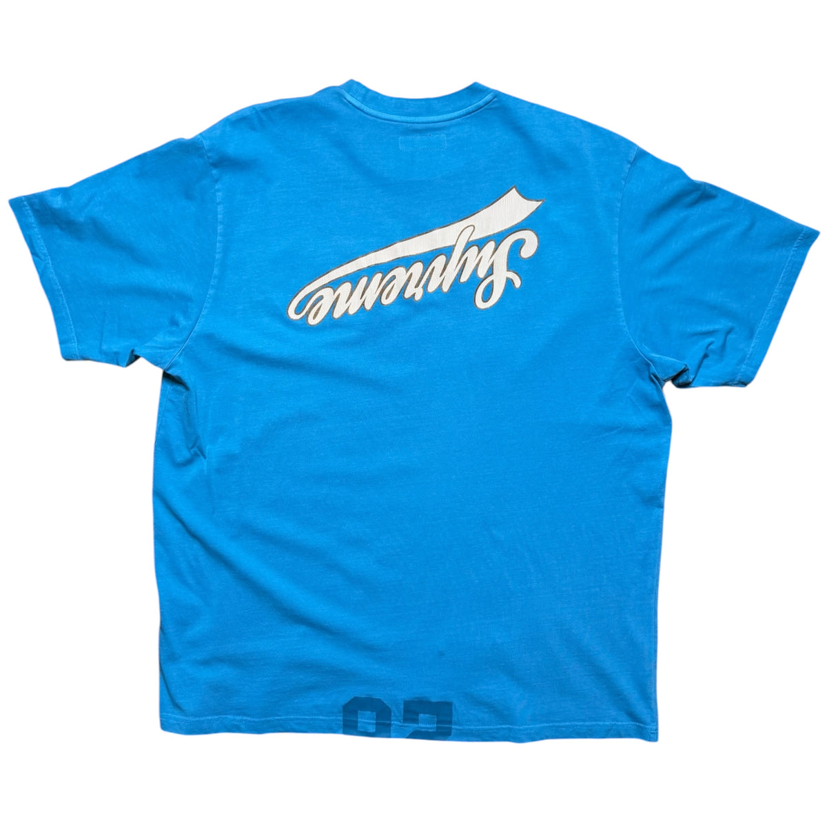 Supreme Cracked Flipped Blue Tee
