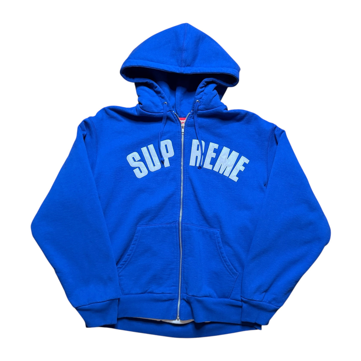 Supreme Arc Thermal Blue Zip Up Hoodie
