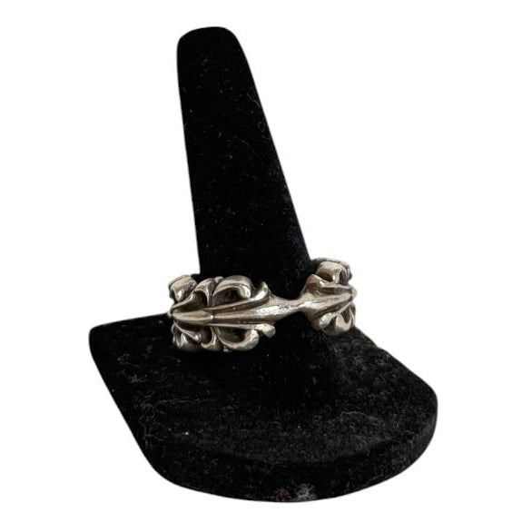 CH .925 Heart Double Floral Ring