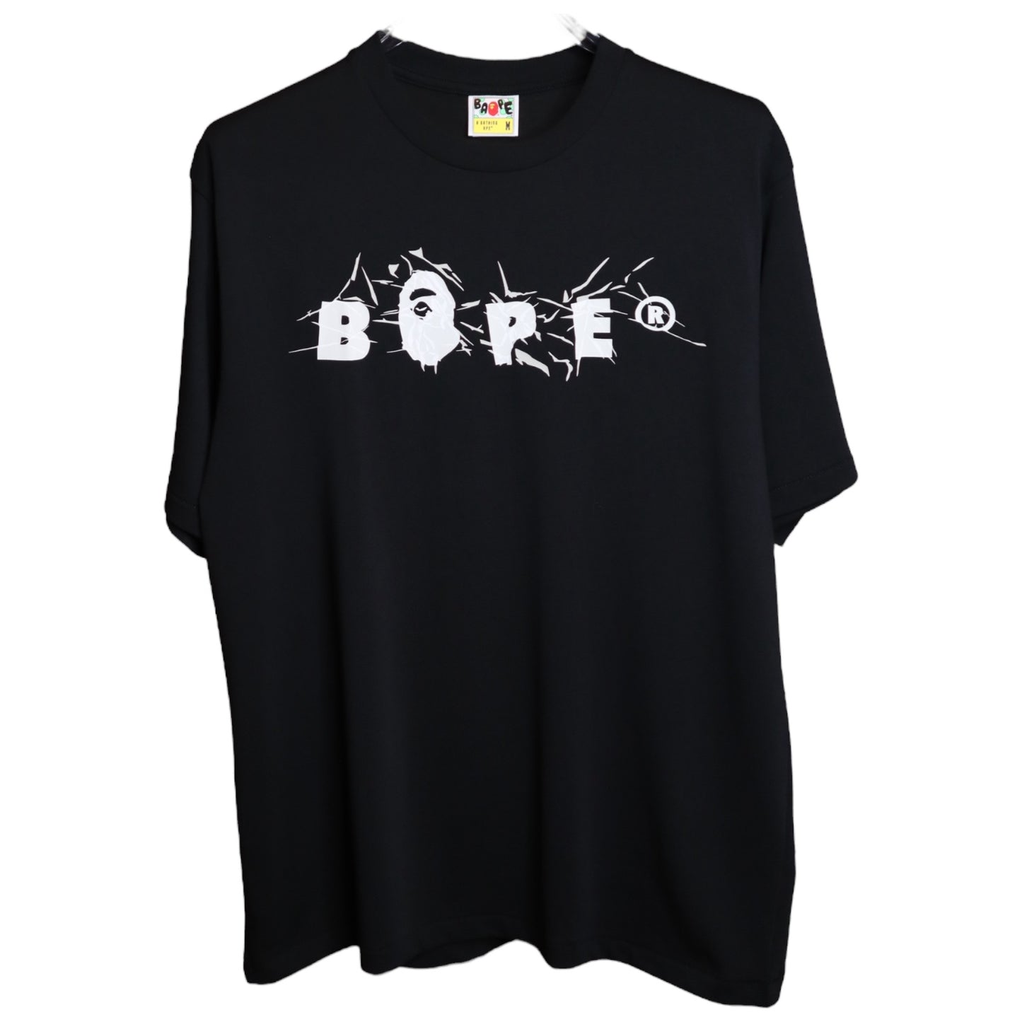 Bape Wrinkle Logo Black Tee