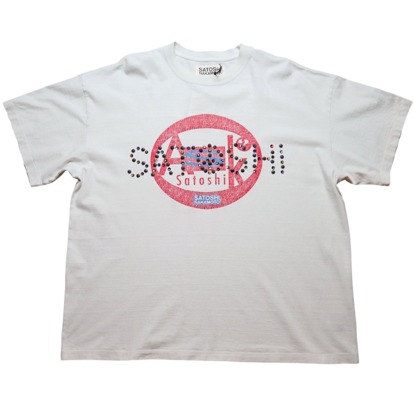Satoshi Nakamoto 'Ask Satoshi' Tee Washed White