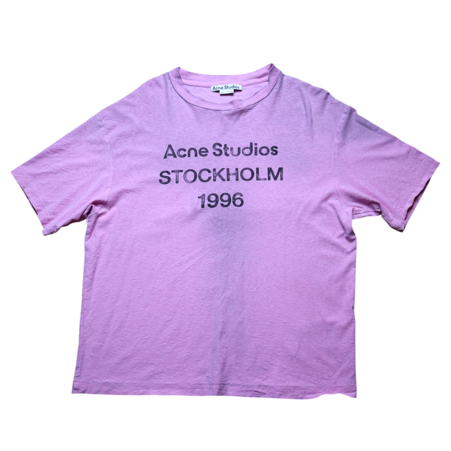 Acne Studios Pink Logo Tee