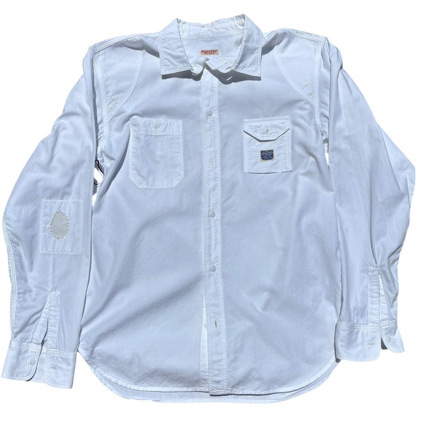 Kapital White Button Up Tee