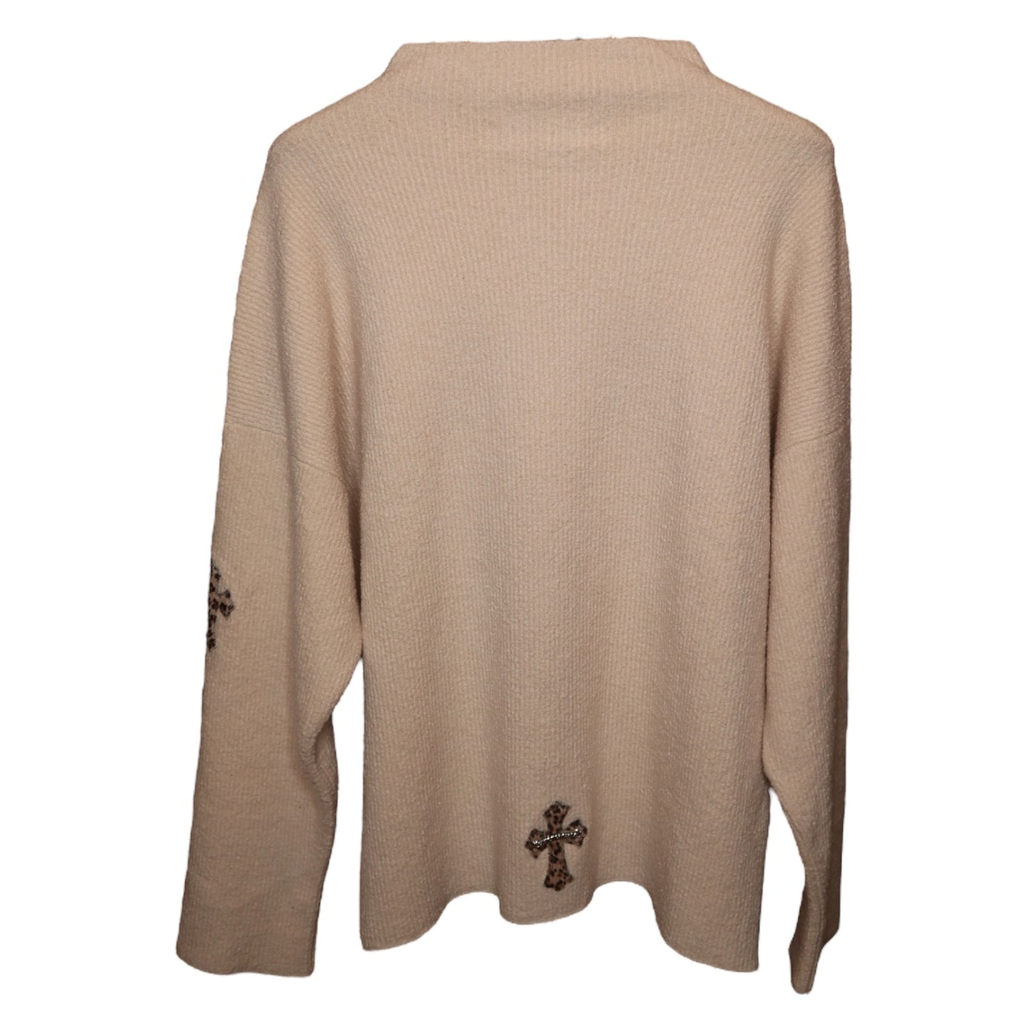 CH Cashmere Leopard Patch Sweater