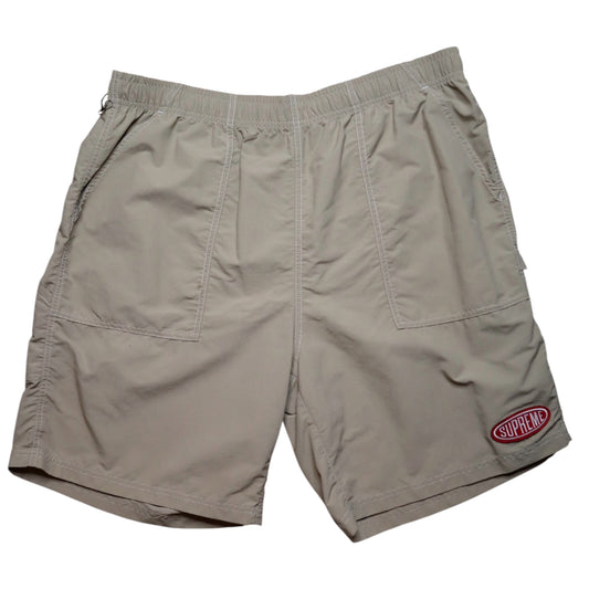 Supreme Khaki Nylon Shorts