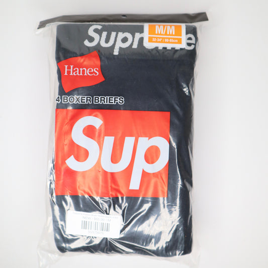 Supreme/Hanes Boxer Briefs Black (4 pack)