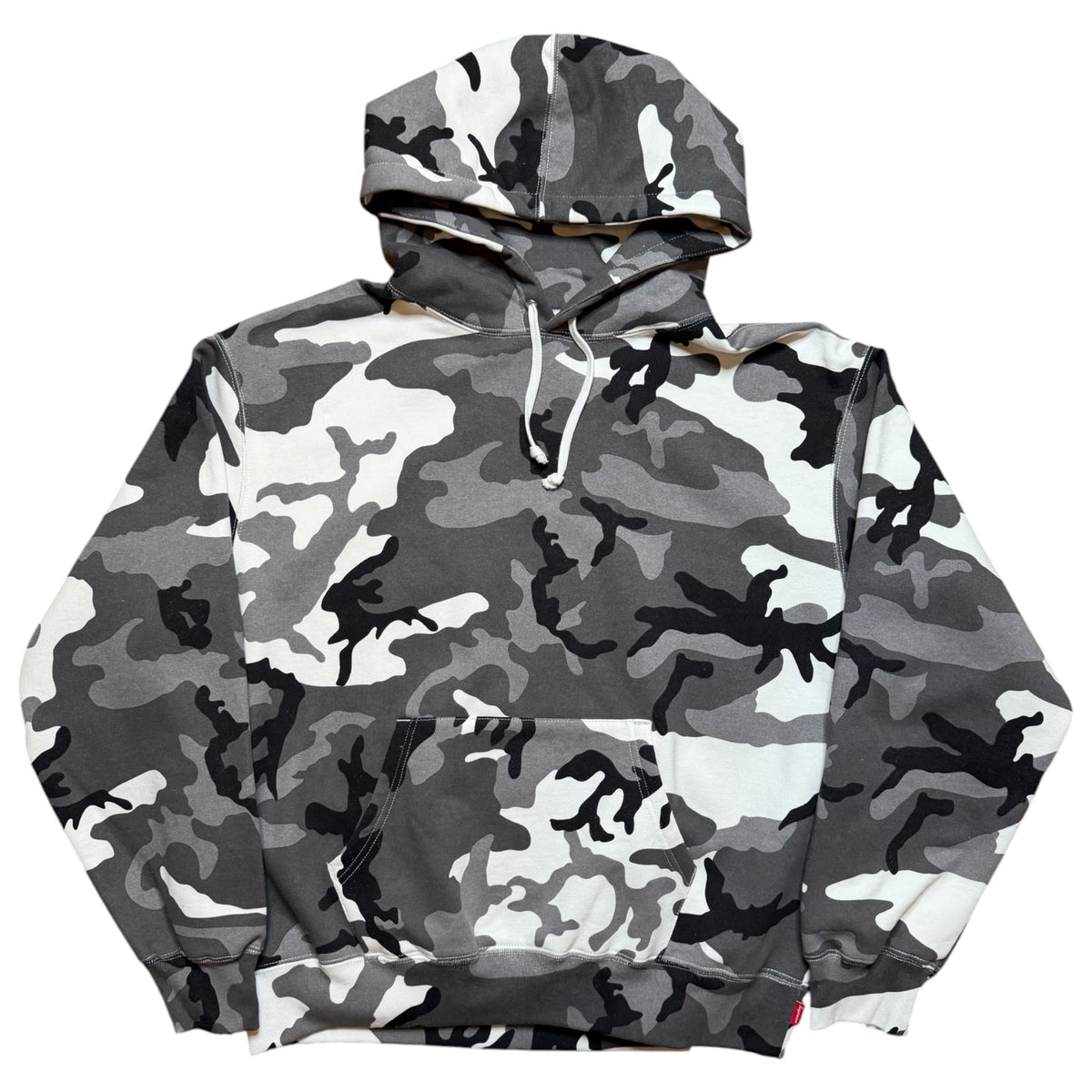 Supreme Satin Appliqué Snow Camo Hoodie