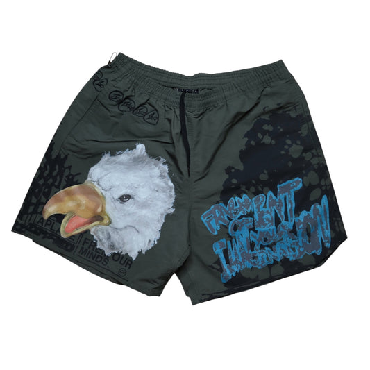 Travis Scott X Fragment Eagle Shorts