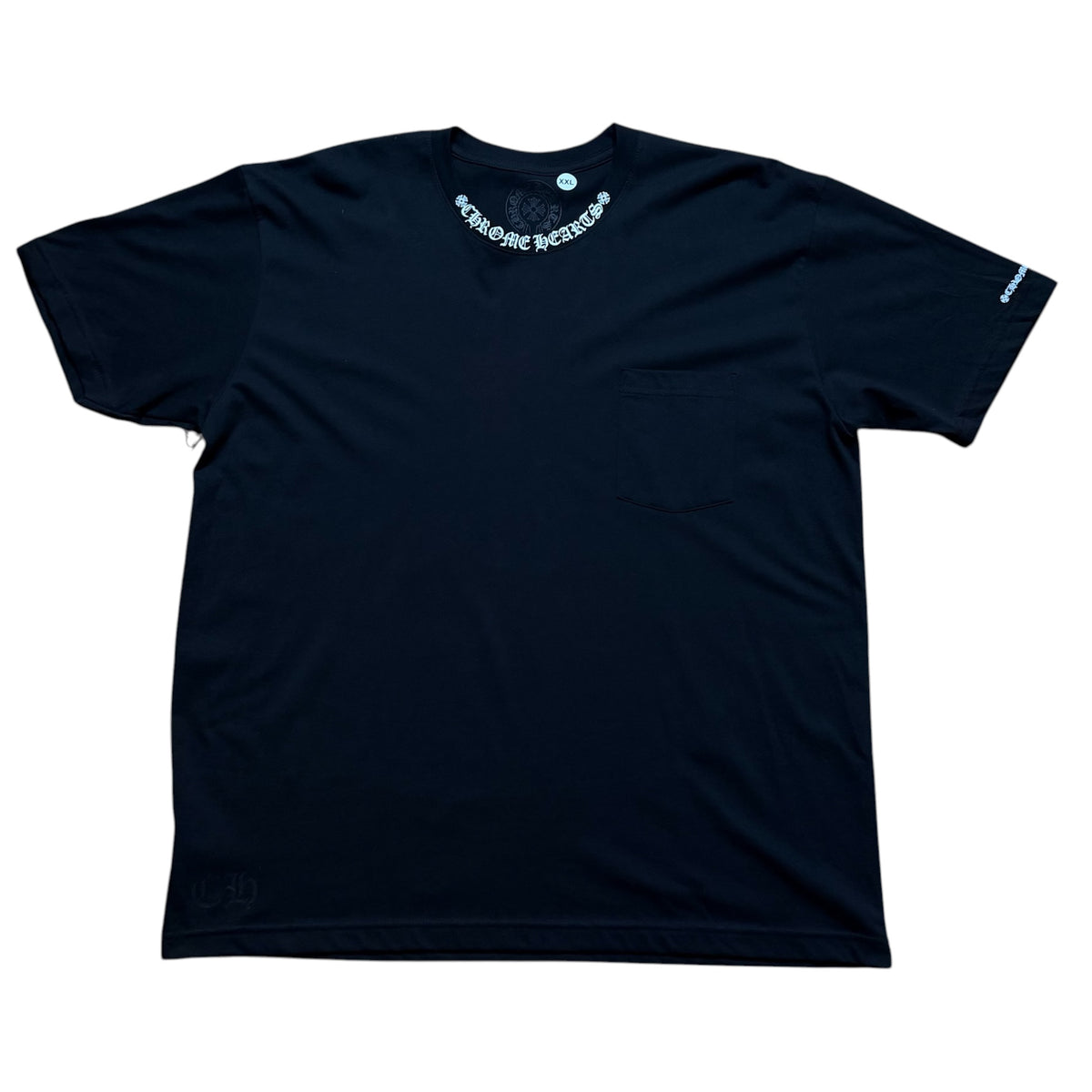 CH Neck Logo Black/White Tee