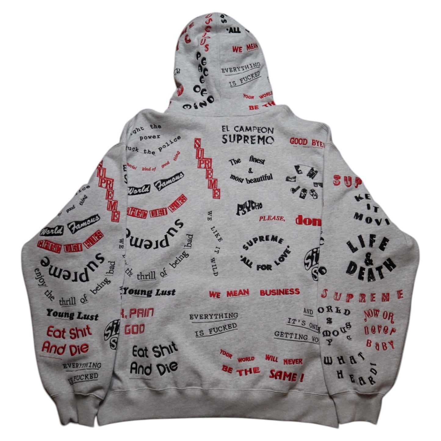Supreme Too Deadly Hoodie Grey