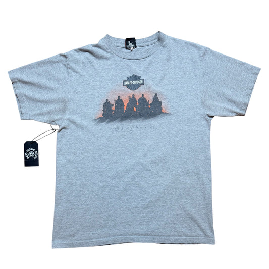 Vintage Harley Davidson Brothers Grey Tee