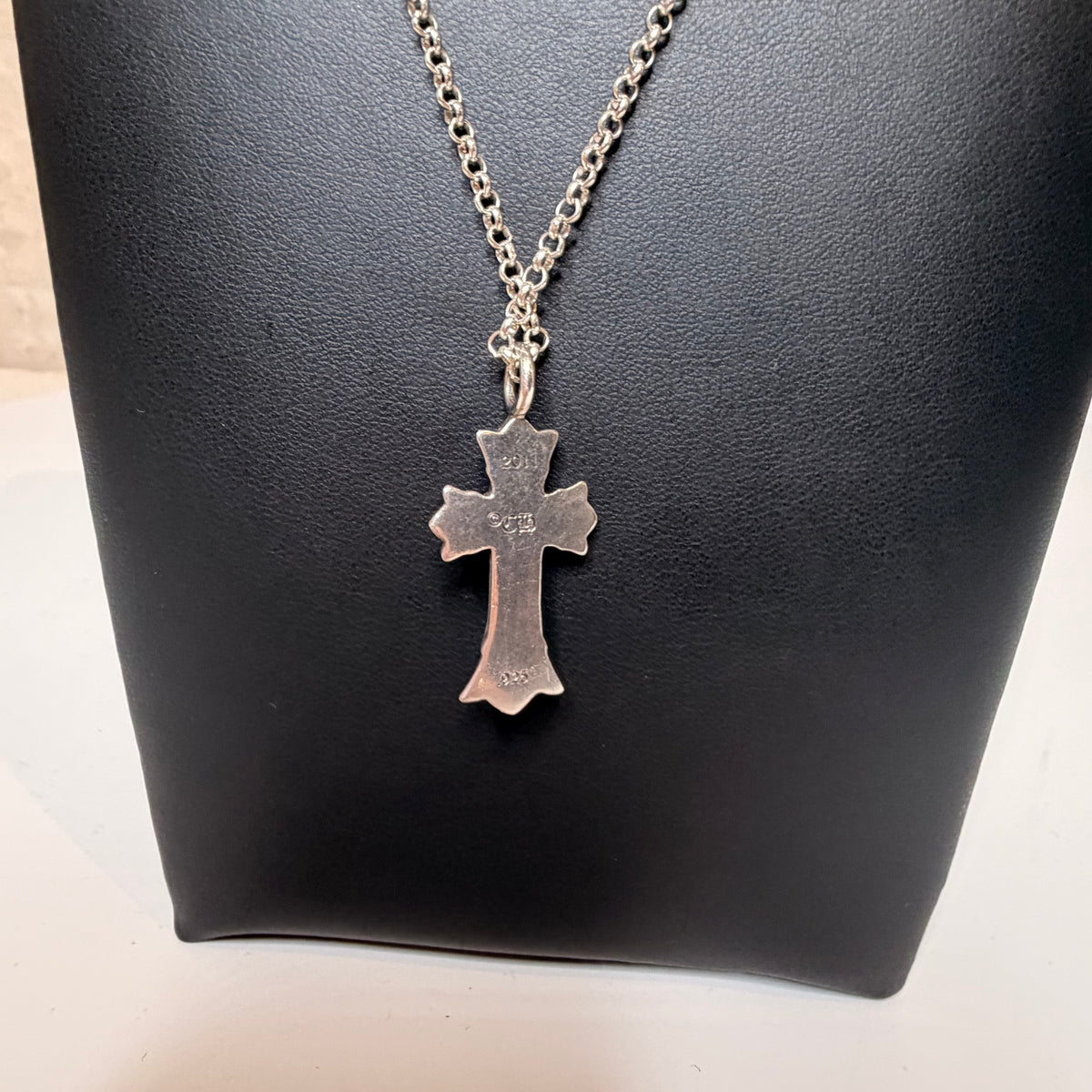 CH .925 Tiny Double Cross Pendant