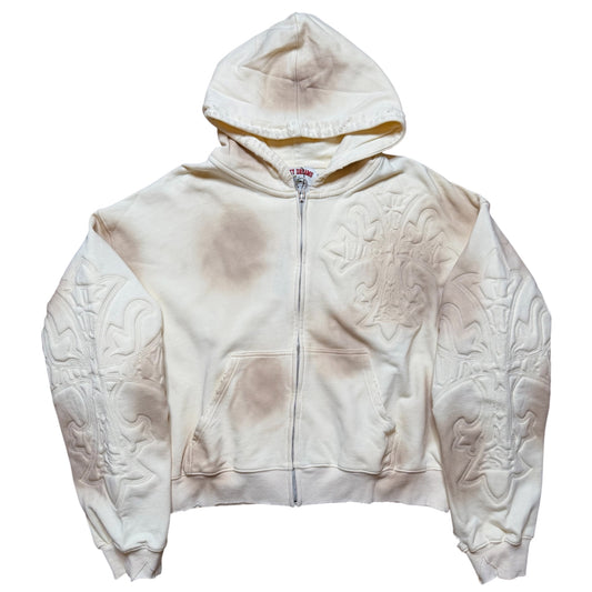 Vale Forever Carver Cream Zip Up Hoodie