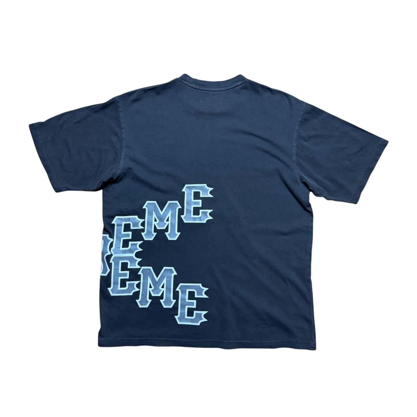 Supreme Cracked Logo Tee Black