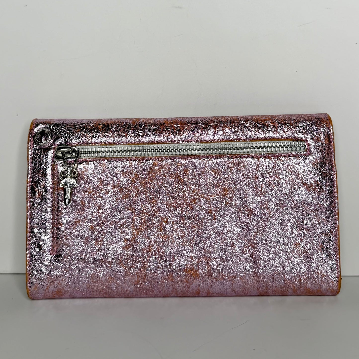 CH Pink Metallic Wave Wallet
