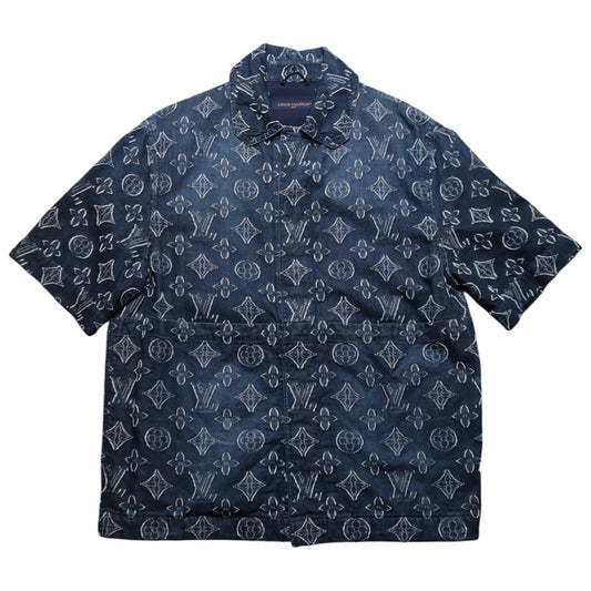 L V. Denim Button Up Kimono