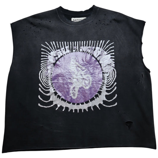 Satoshi Nakamoto Globe Of Death Tee Washed Black