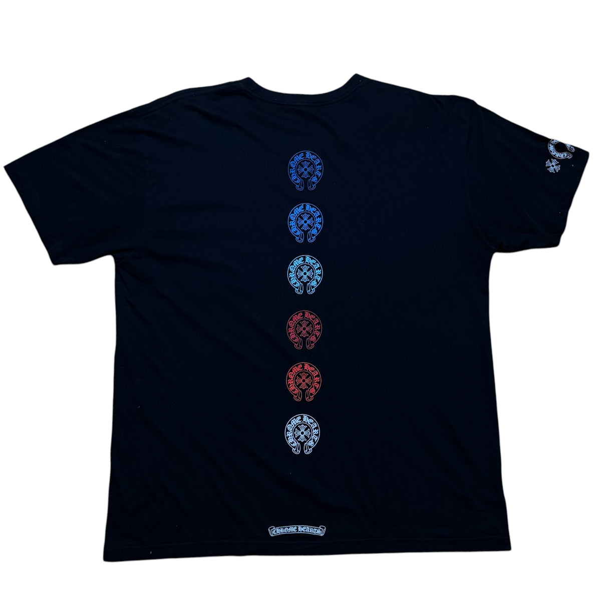 CH Multi Color Horseshoe Black Tee