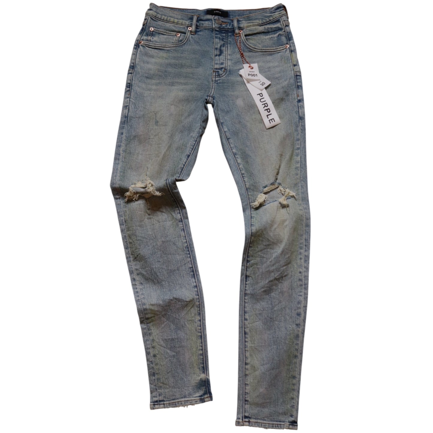Purple Light Blue Vintage Jeans