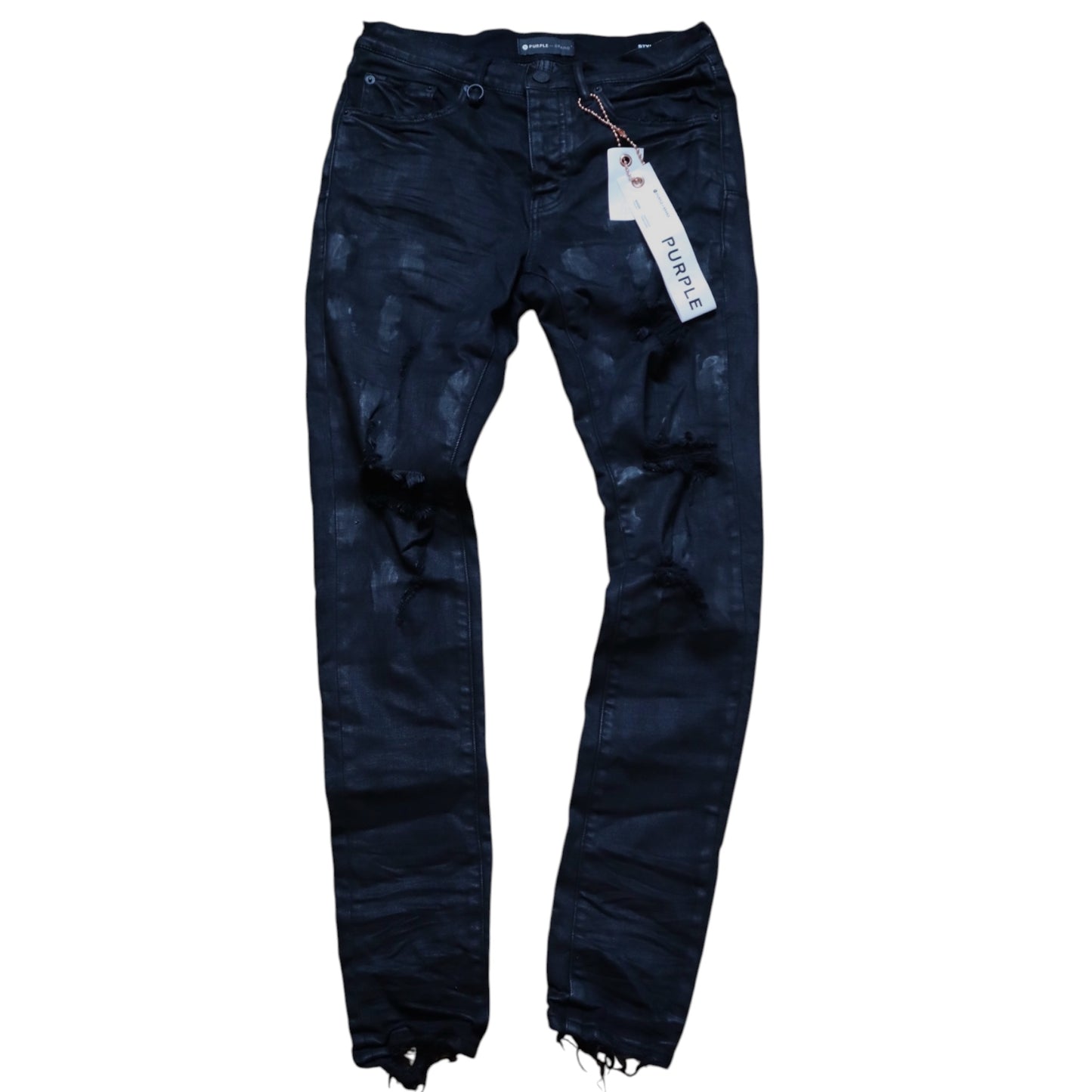 Purple Black Oil Spill Skinny Jeans