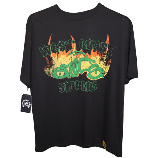 Cough Syrup West Coast Sippers Tee Green