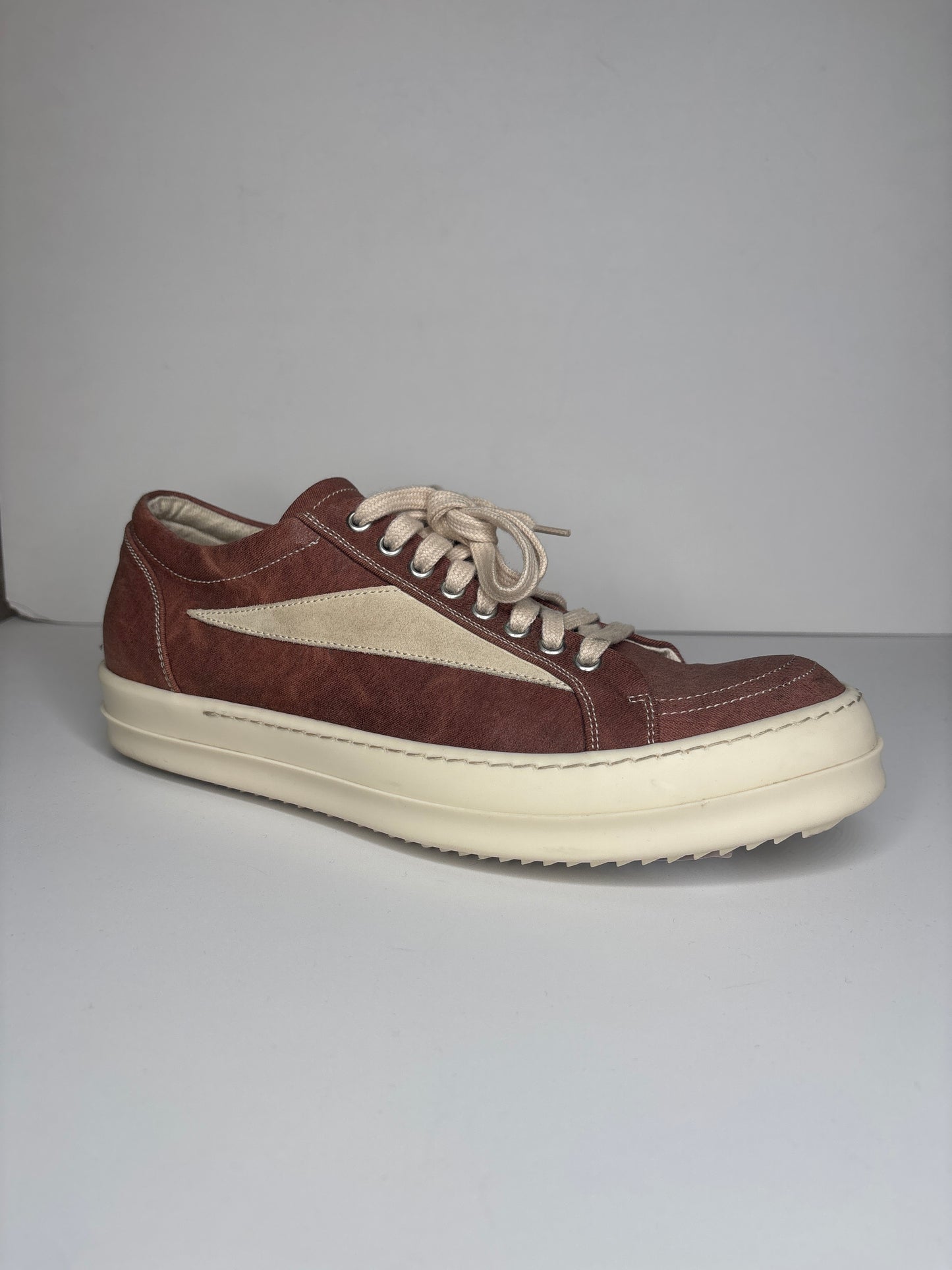 Rick Owen Vintage DRKSHDW Low Top Sneakers Henna Brown