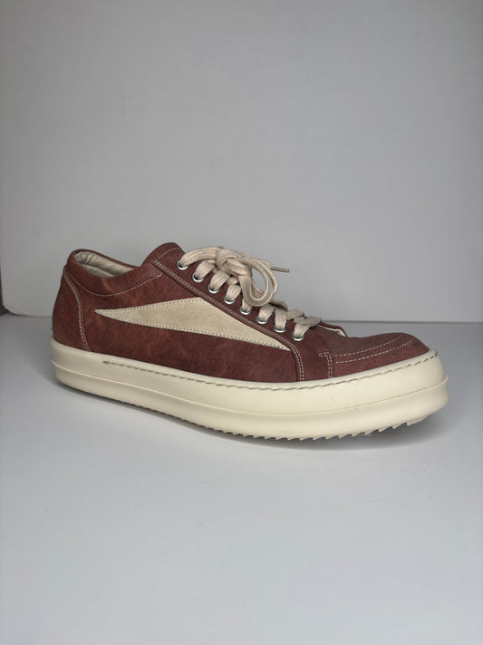 Rick Owen Vintage DRKSHDW Low Top Sneakers Henna Brown
