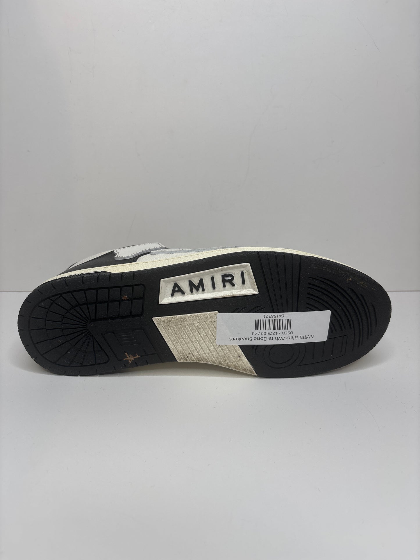 AMIRI Black/White Bone Sneakers