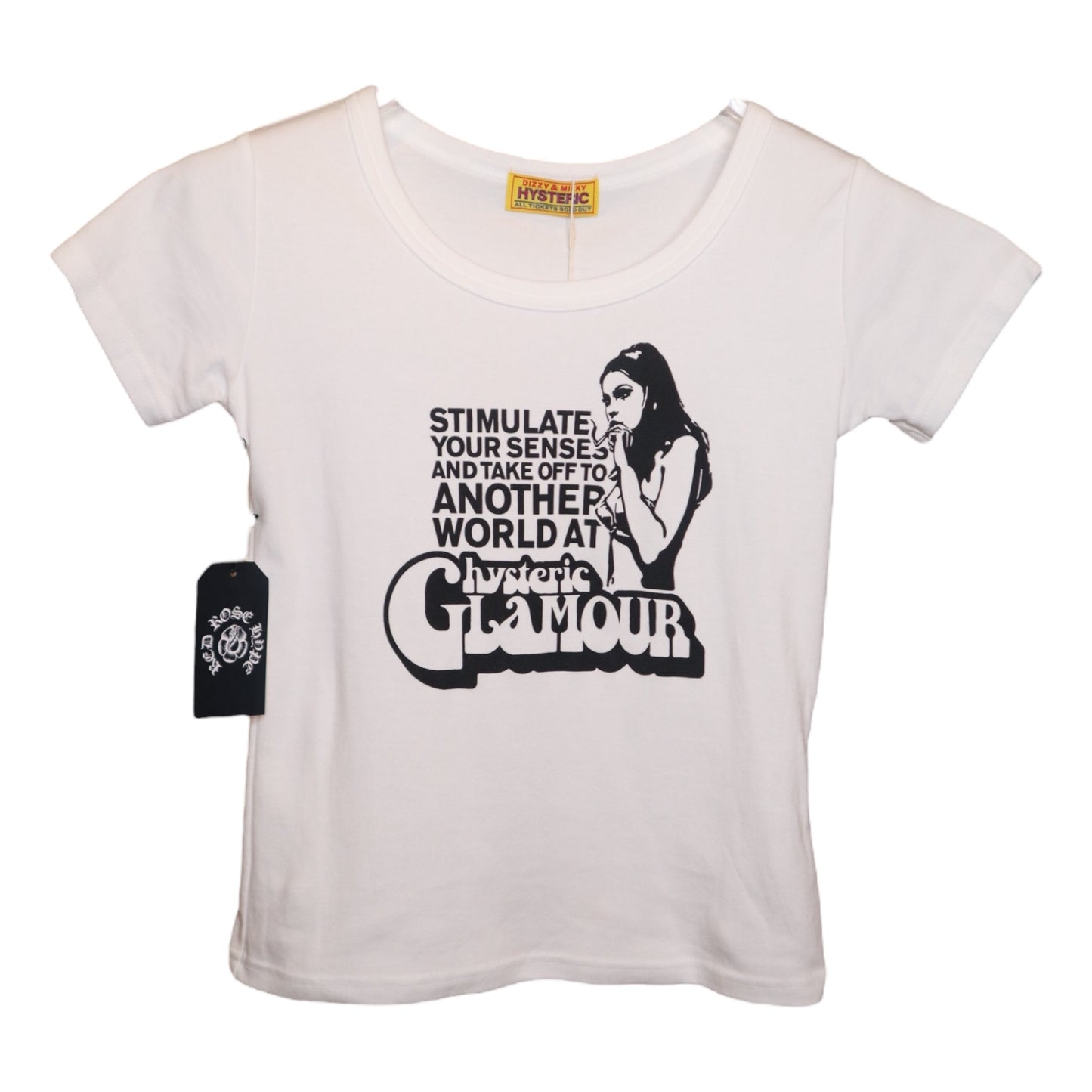 Hysteric Glamour Crop Tee White