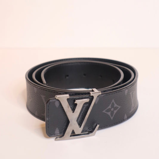 L V Black Monogram Belt Sz 34
