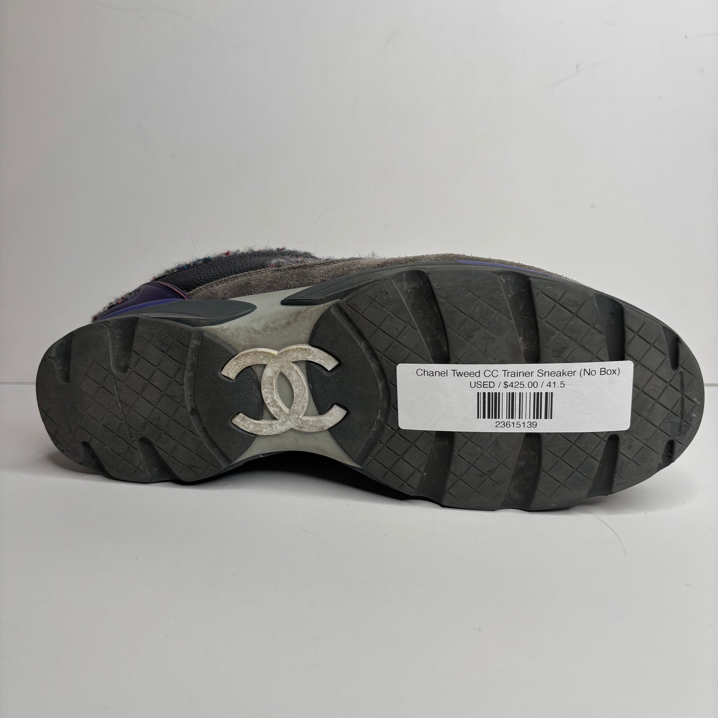 Chanel Tweed CC Trainer Sneaker (No Box)