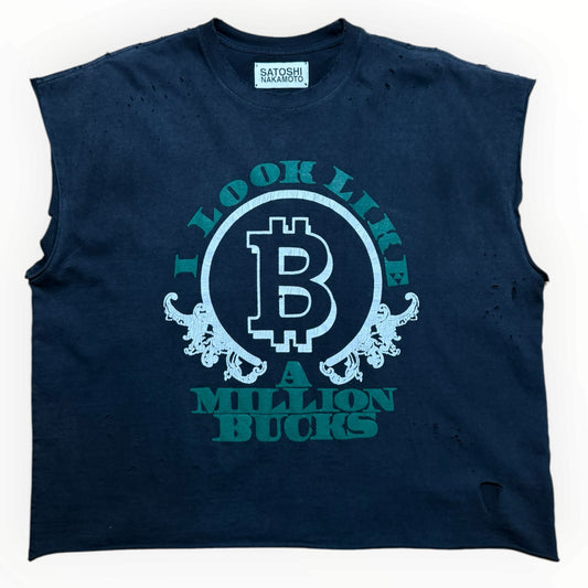 Satoshi Nakamoto Bitcoin Cut Off Tee